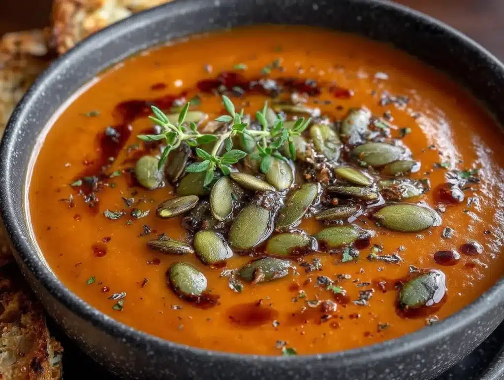 cozy honeynut squash bisque - featured image