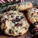cranberry pistachio christmas cookies - featured image