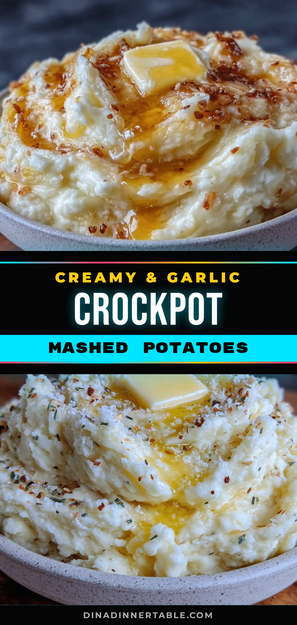 crockpot garlic cream cheese mashed potatoes recipe