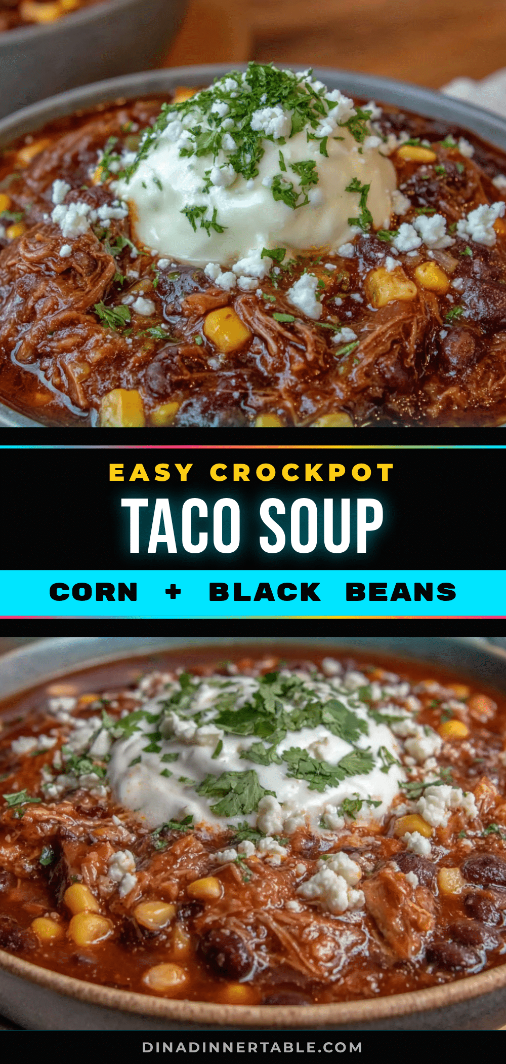 crockpot taco soup recipe