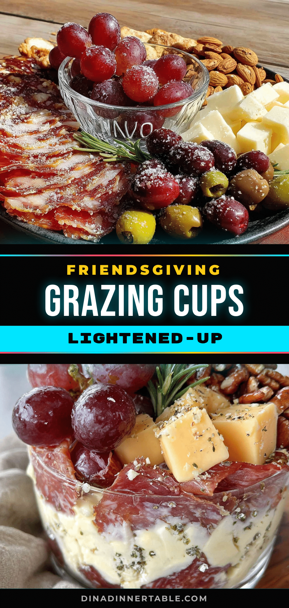 Friendsgiving Charcuterie Grazing Cups recipe