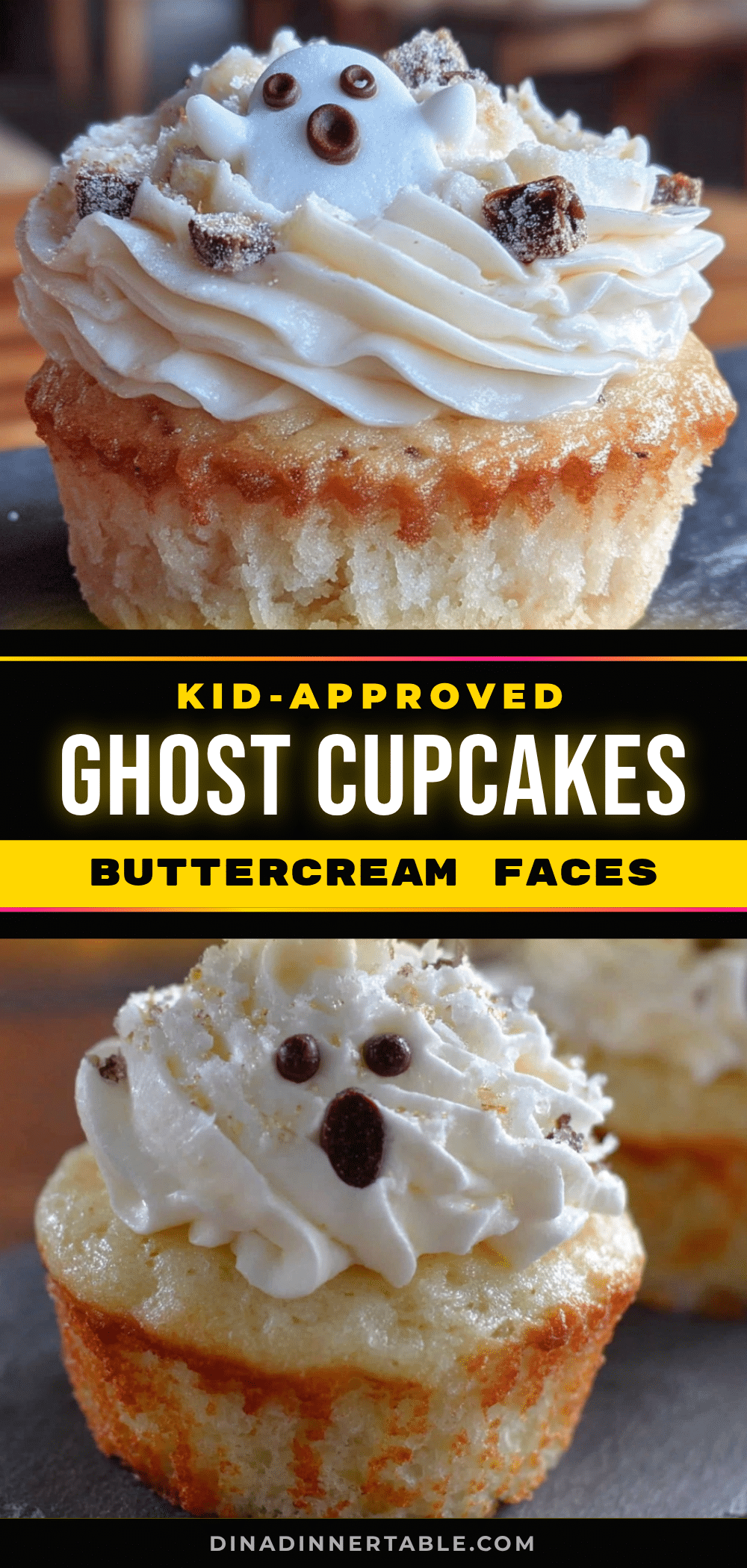 ghost vanilla cupcakes recipe