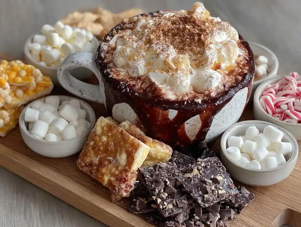 gingerbread hot chocolate bar - featured image
