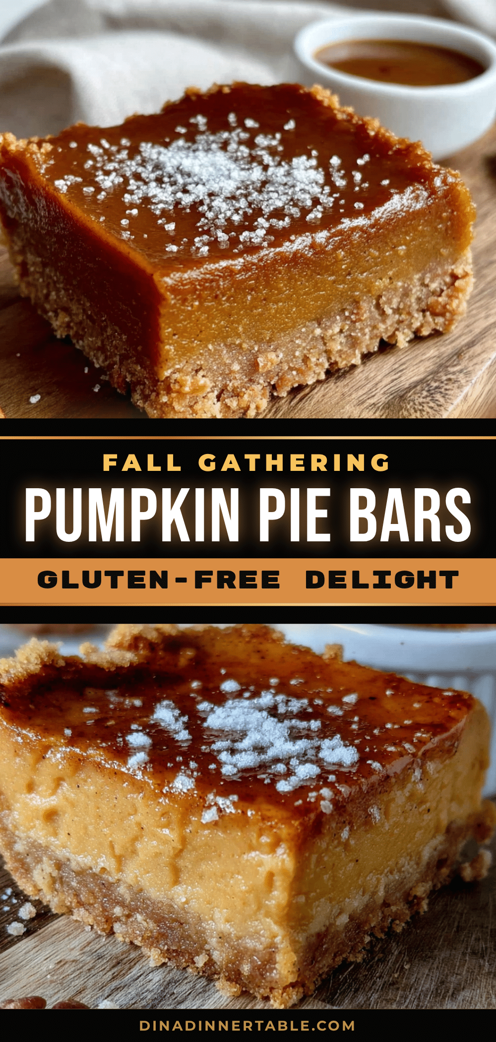 gluten-free pumpkin pie bars recipe