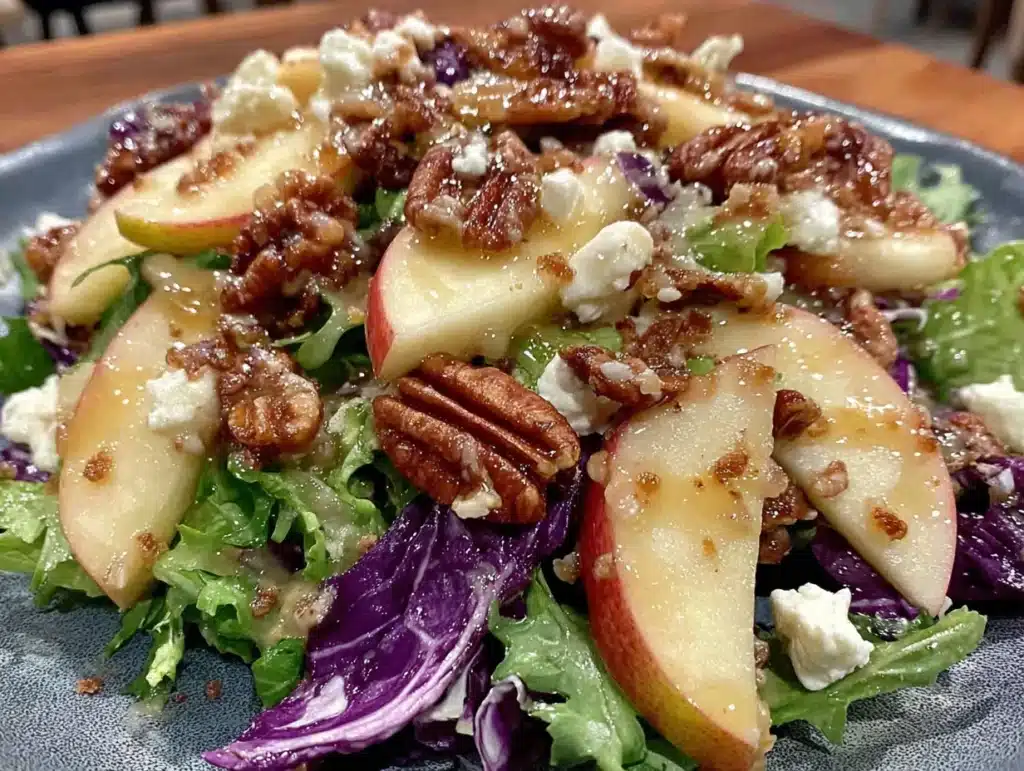 Harvest Apple Pecan Salad with Easy Maple Vinaigrette - featured image