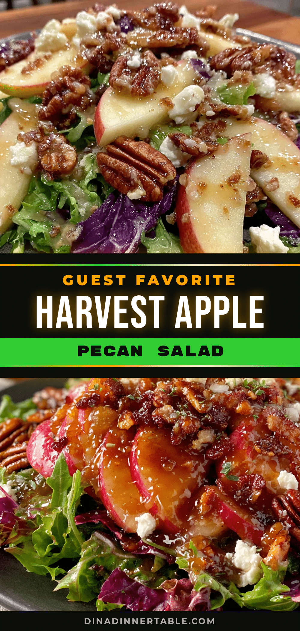 Harvest Apple Pecan Salad with Easy Maple Vinaigrette recipe