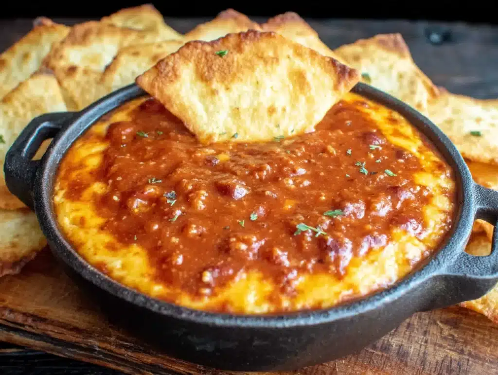 kid-approved chili cheese dip - featured image