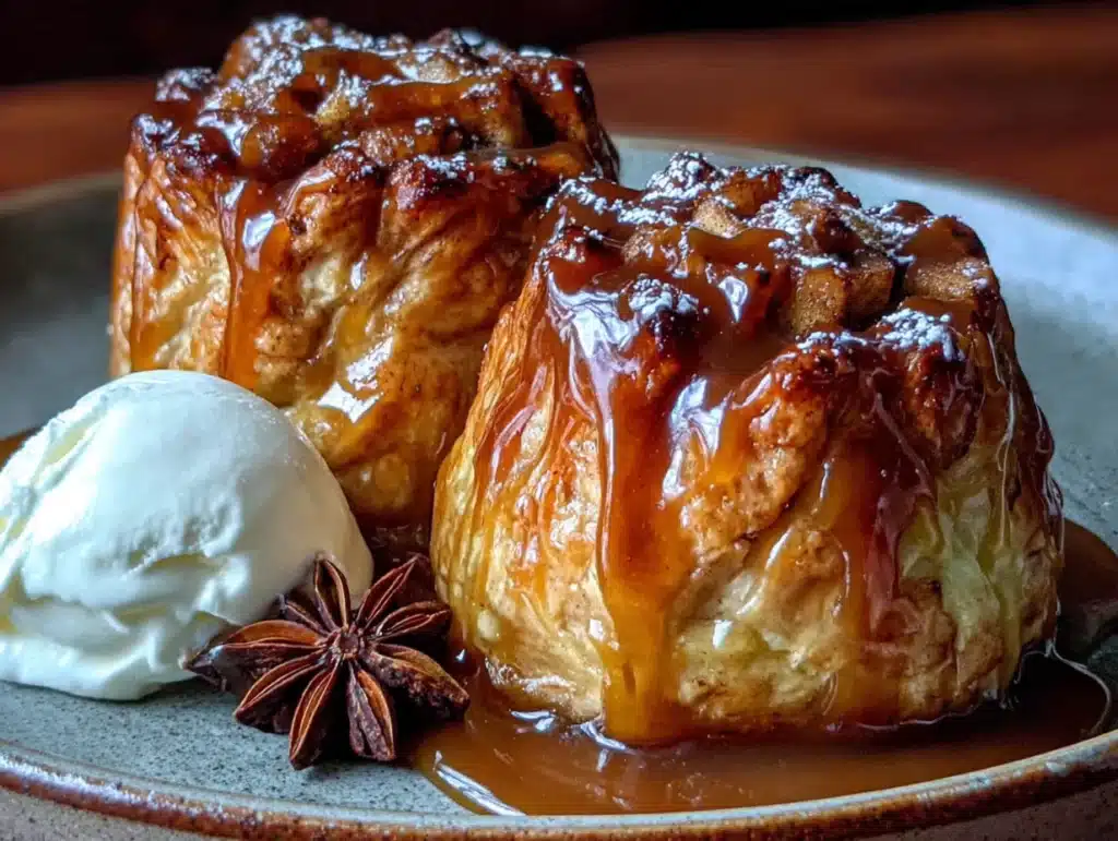 lighter baked apple dumplings - featured image