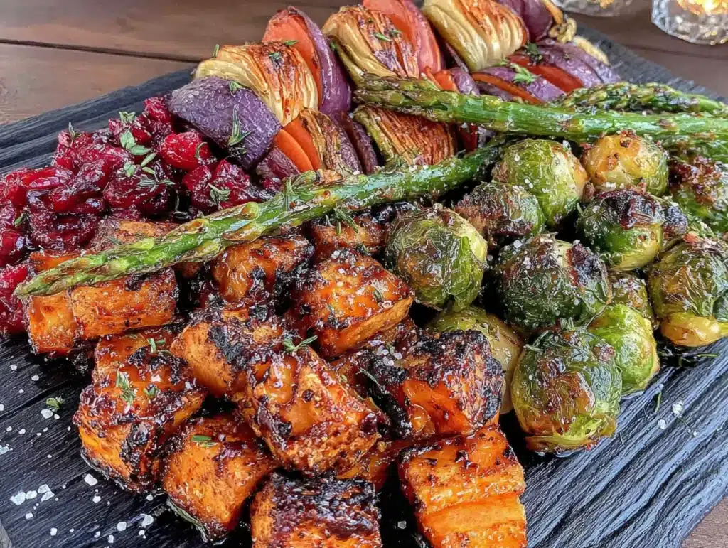 maple roasted vegetable medley - featured image
