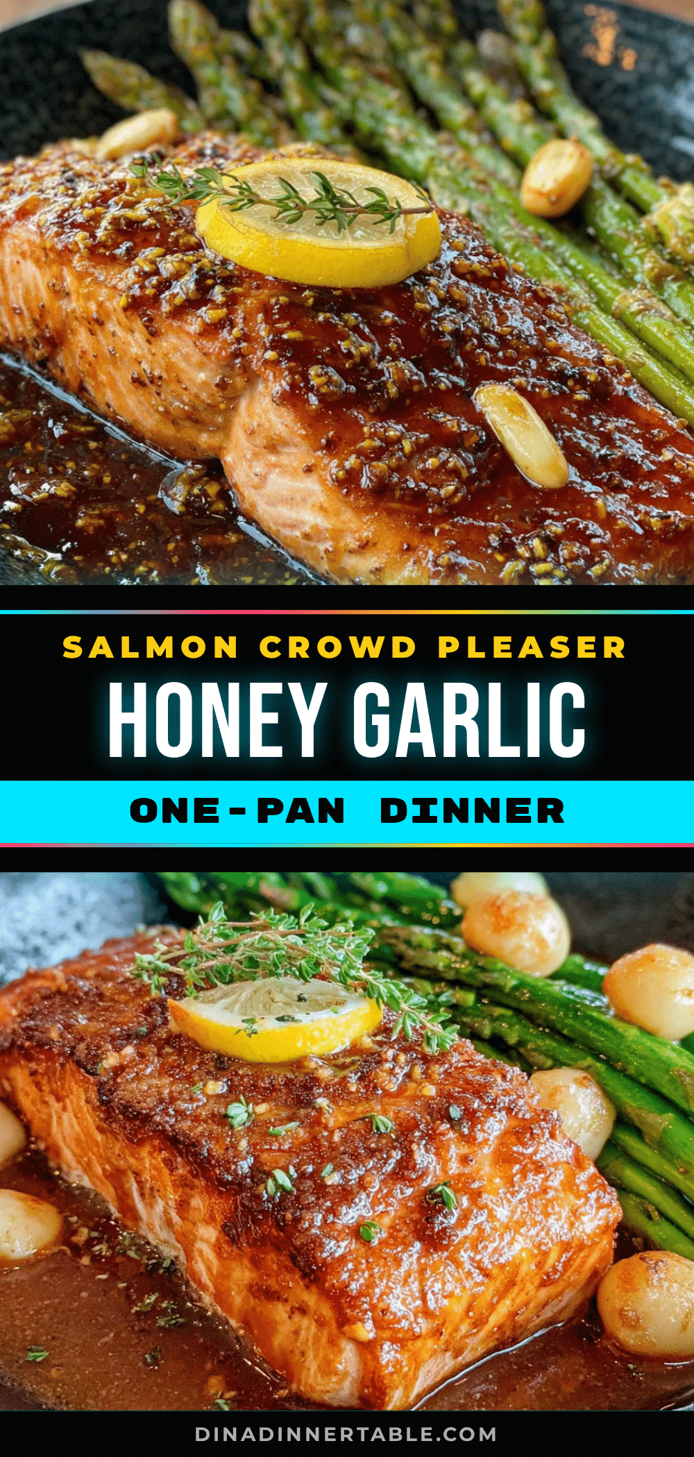one-pan honey garlic salmon with asparagus recipe