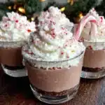 peppermint chocolate jello shots - featured image