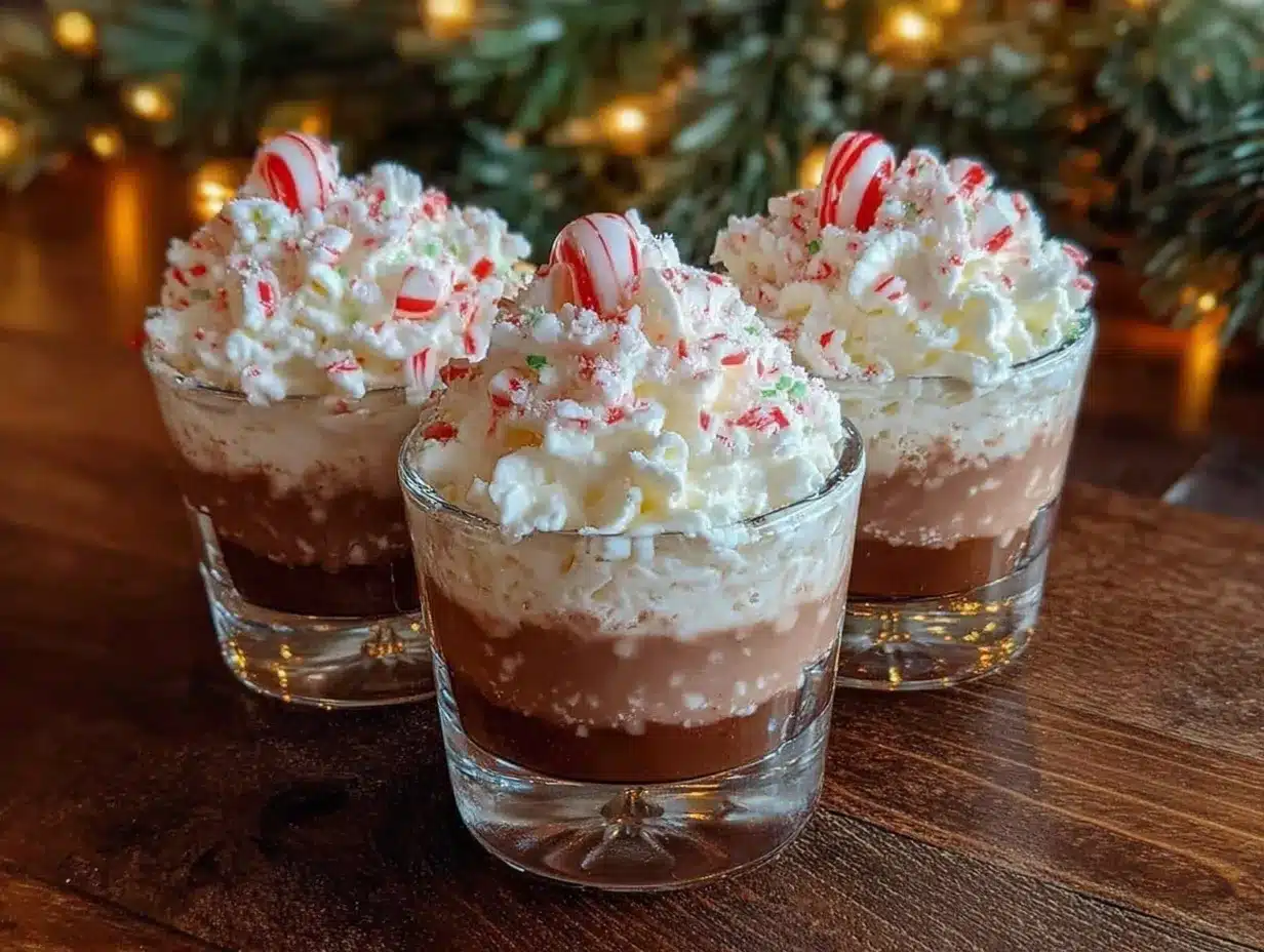 peppermint chocolate jello shots preparation steps