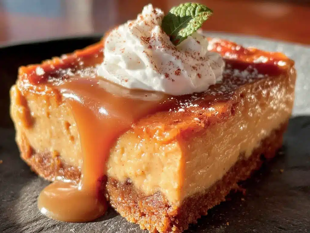 pumpkin cheesecake bars - featured image