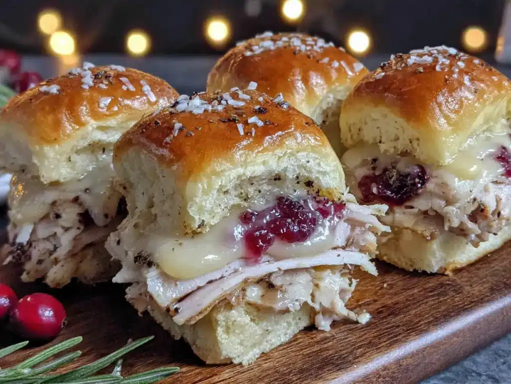 turkey cranberry sliders - featured image