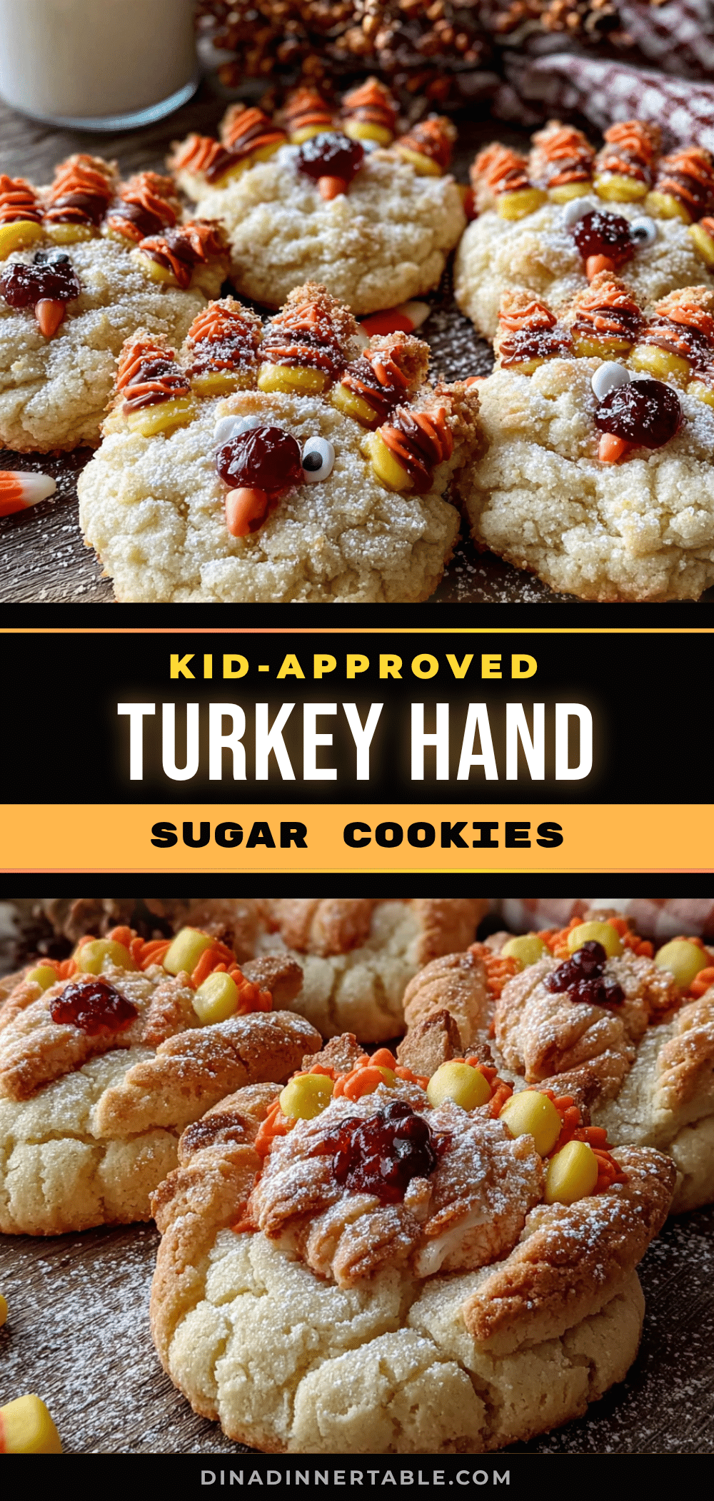 Turkey Hand Sugar Cookies recipe