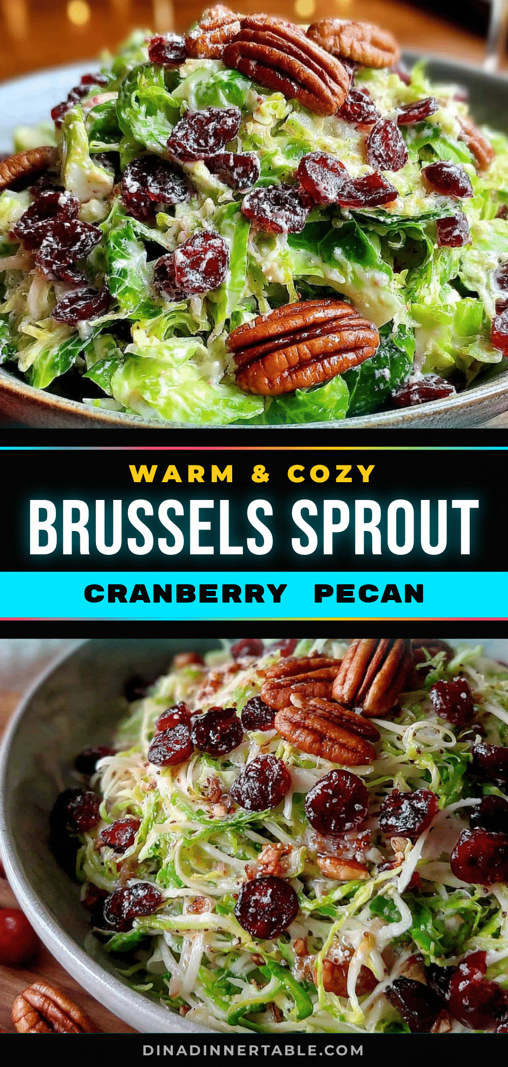 brussels sprout salad with cranberries and pecans recipe