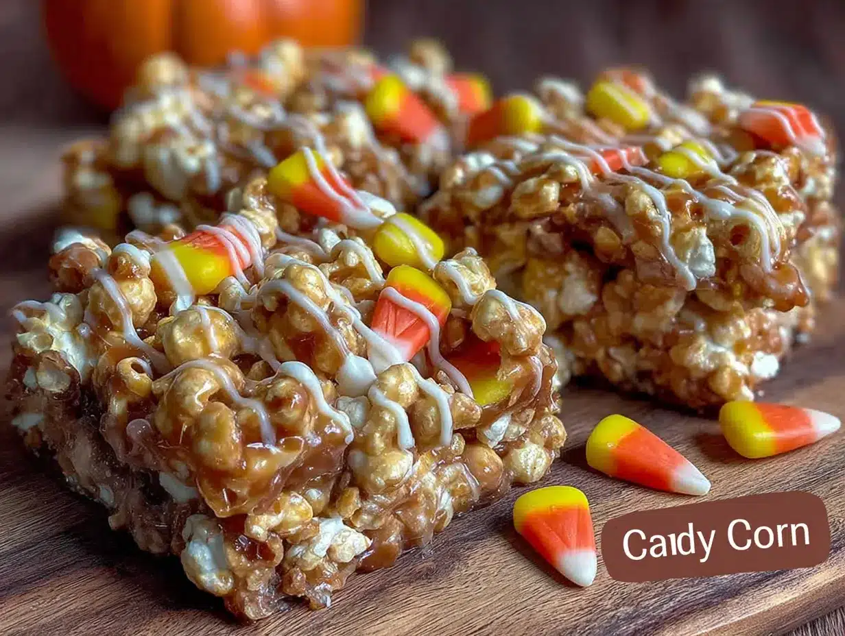 candy corn popcorn bark preparation steps
