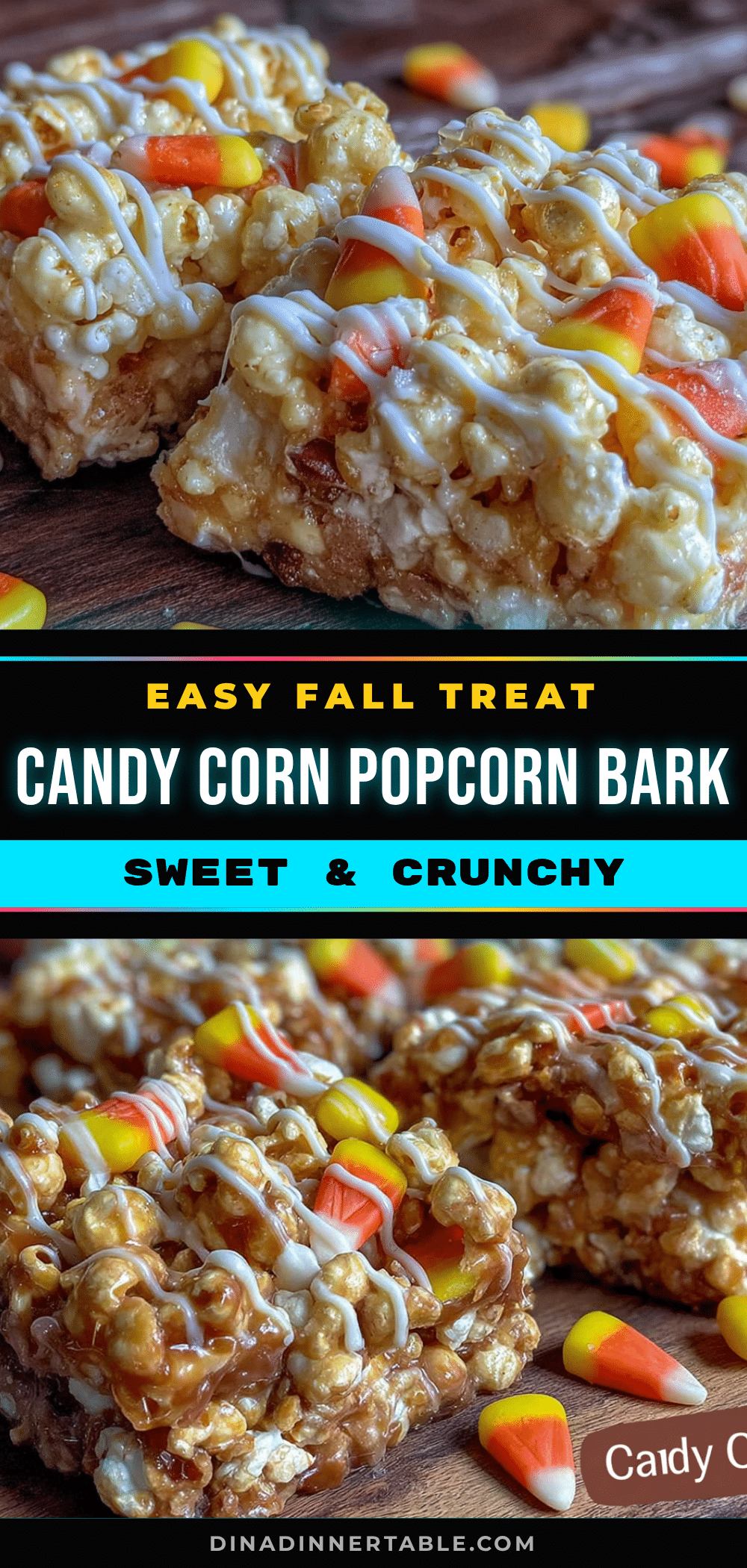 candy corn popcorn bark recipe