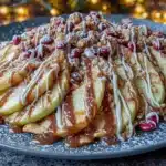 caramel apple nachos - featured image
