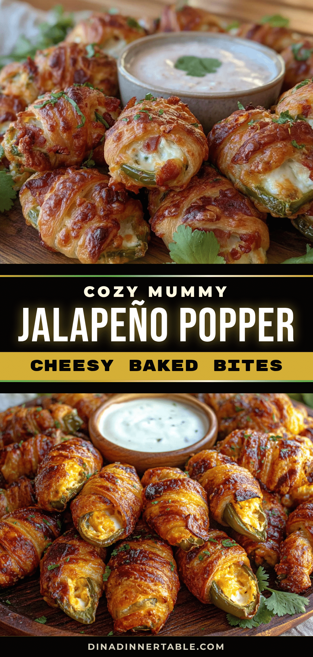cozy mummy jalapeño popper bites recipe
