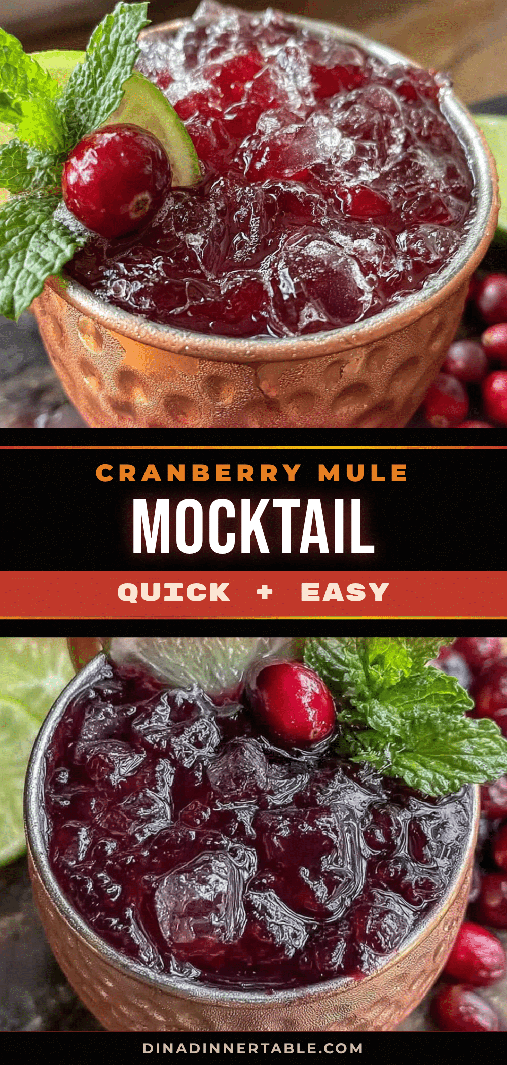 cranberry moscow mule mocktail recipe