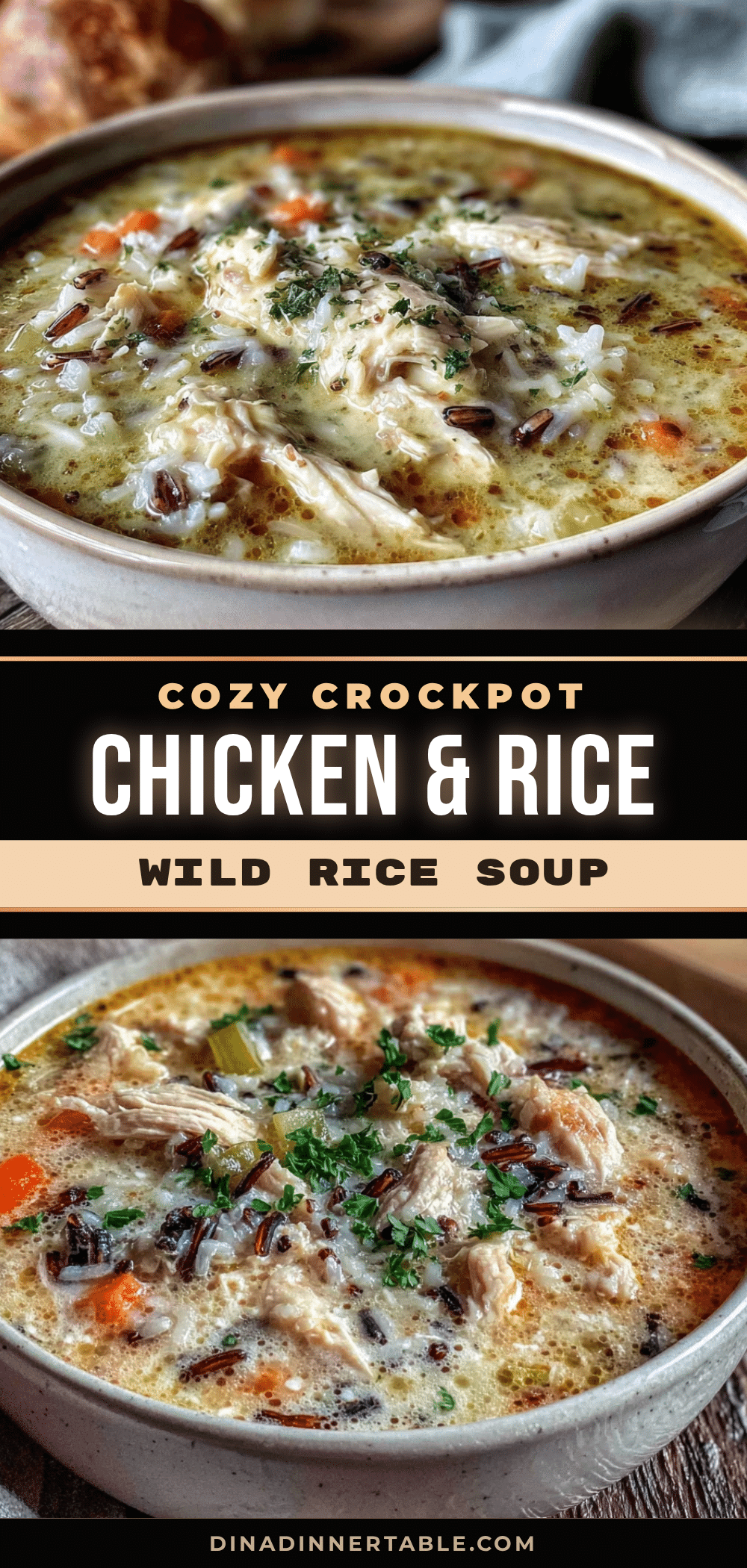 crockpot chicken and wild rice soup recipe