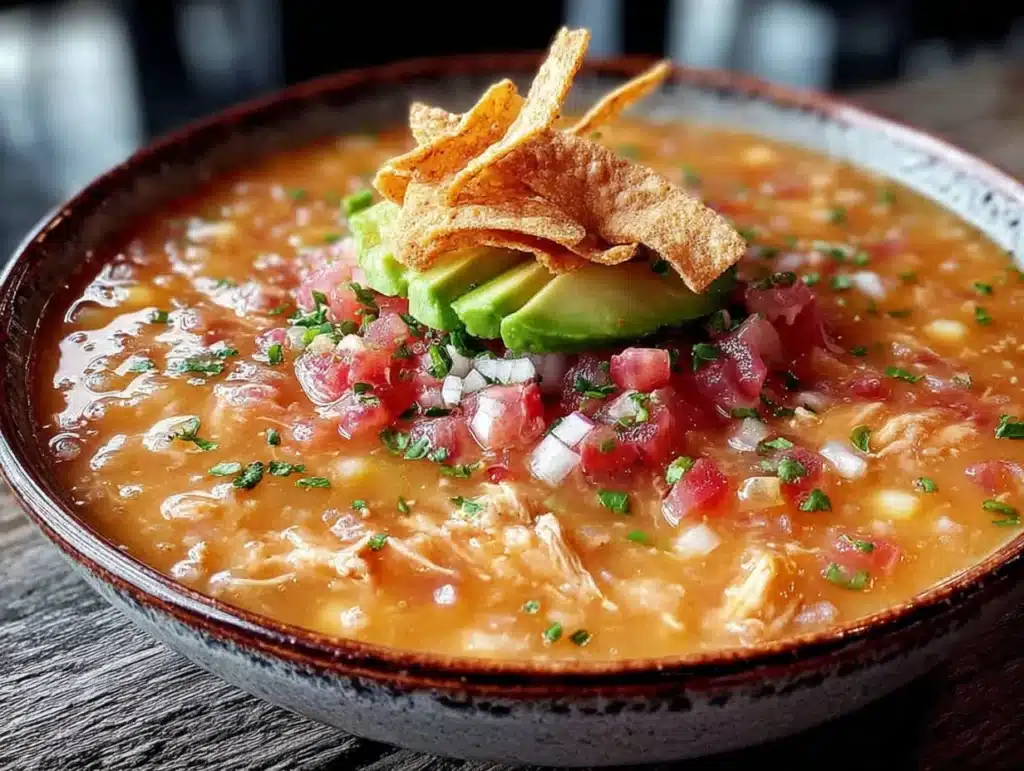 crockpot chicken tortilla soup - featured image