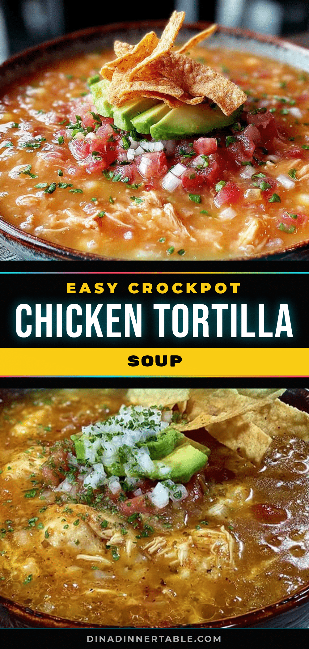 crockpot chicken tortilla soup recipe
