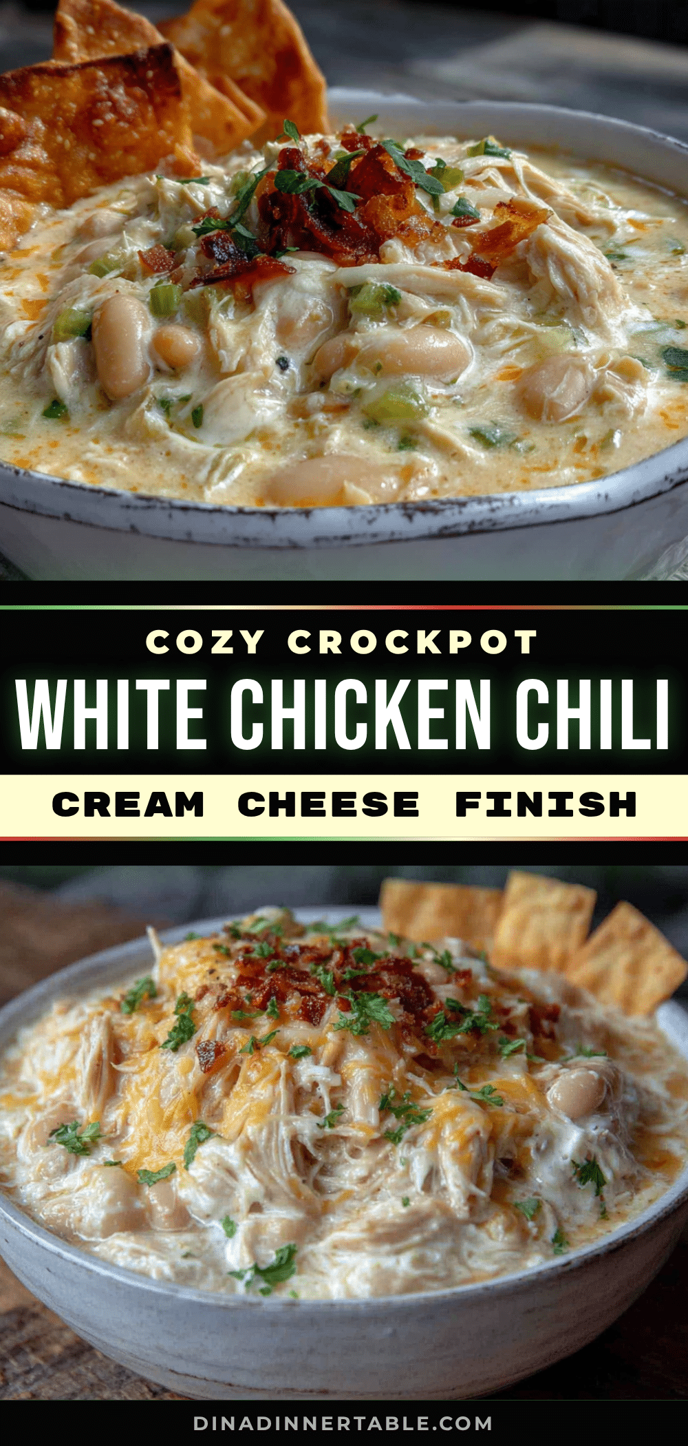 crockpot white chicken chili with cream cheese recipe