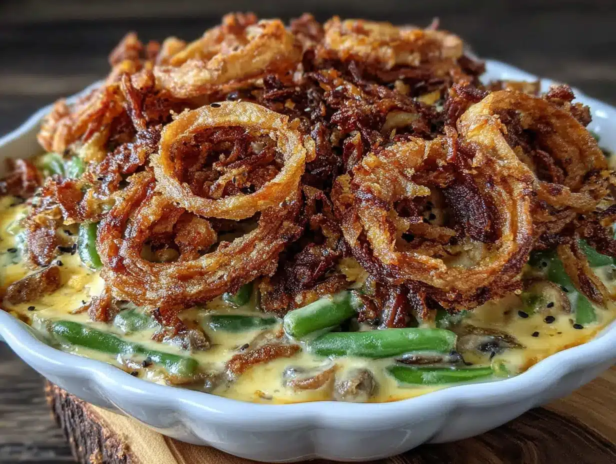 green bean casserole preparation steps