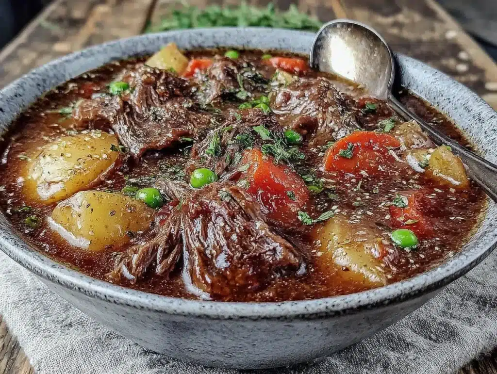 hearty one-pot beef and barley stew - featured image