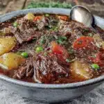 hearty one-pot beef and barley stew - featured image