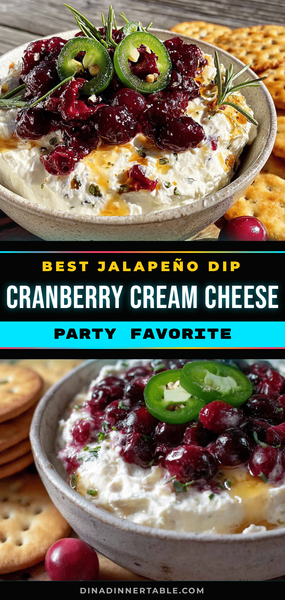 jalapeño cranberry cream cheese dip recipe