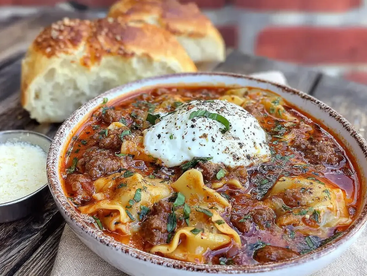 lasagna soup preparation steps