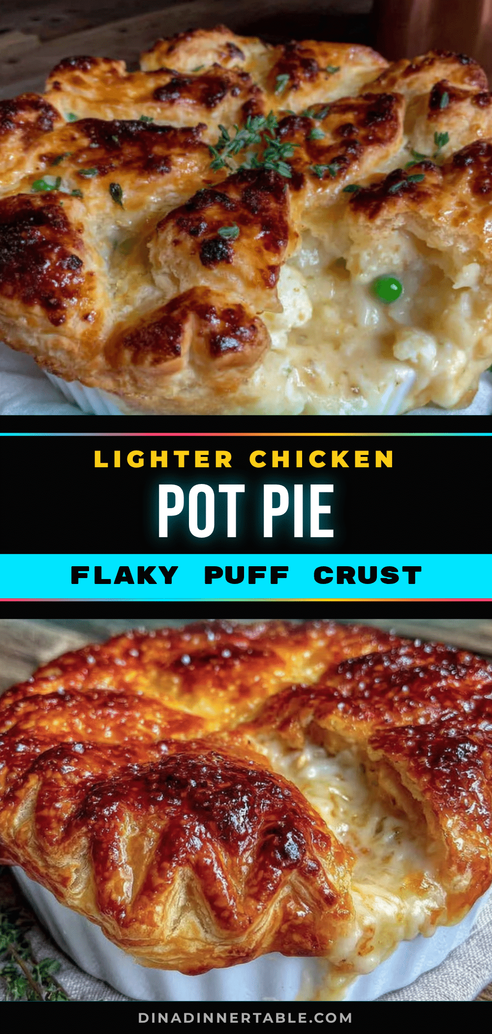 lighter chicken pot pie recipe