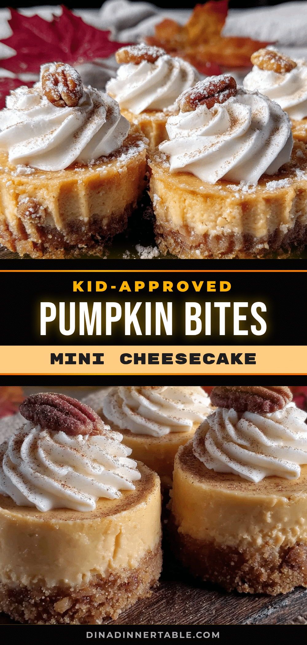 mini pumpkin cheesecake bites recipe