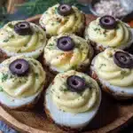 monster eyeball deviled eggs - featured image
