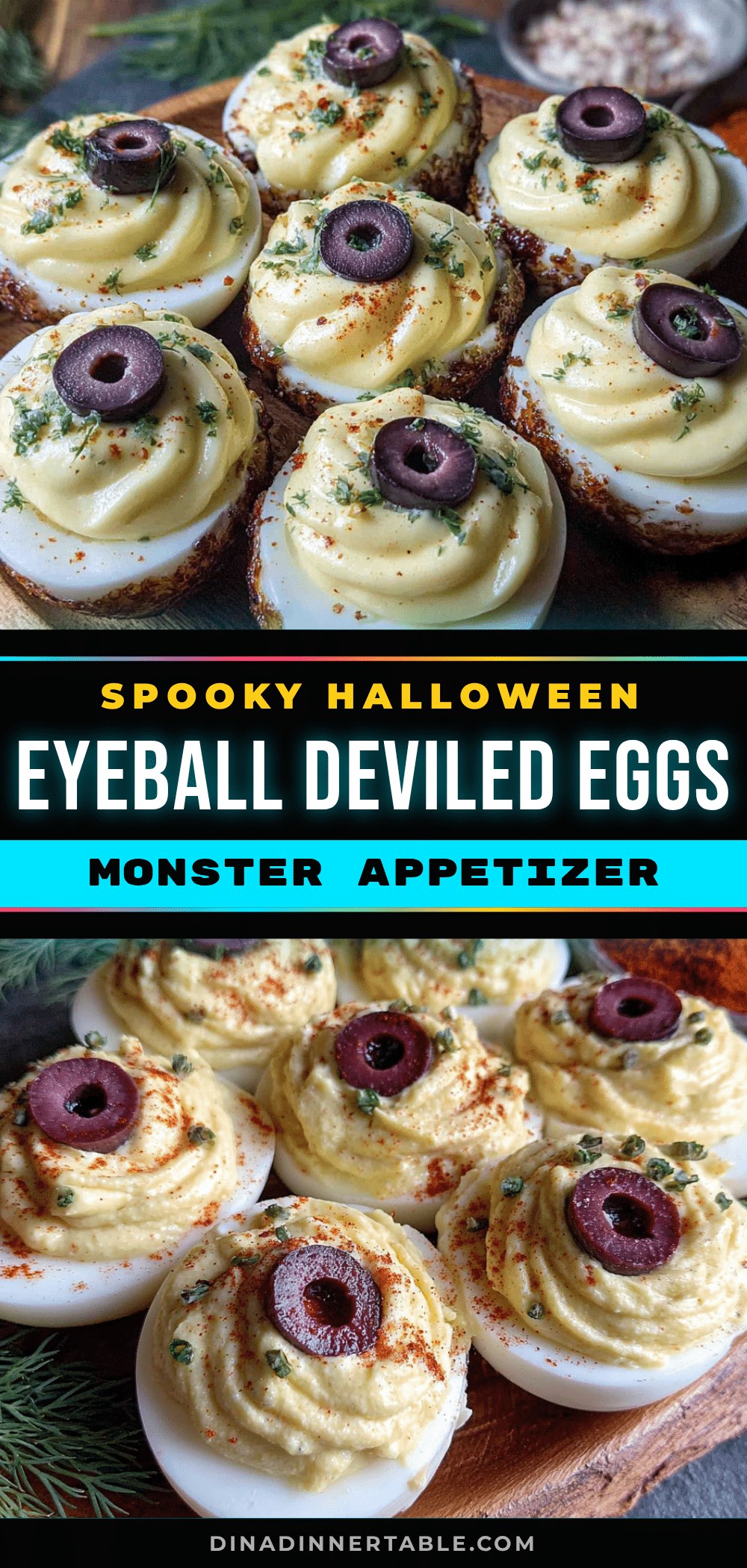 monster eyeball deviled eggs recipe