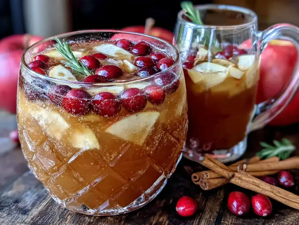 non-alcoholic apple cider sangria - featured image