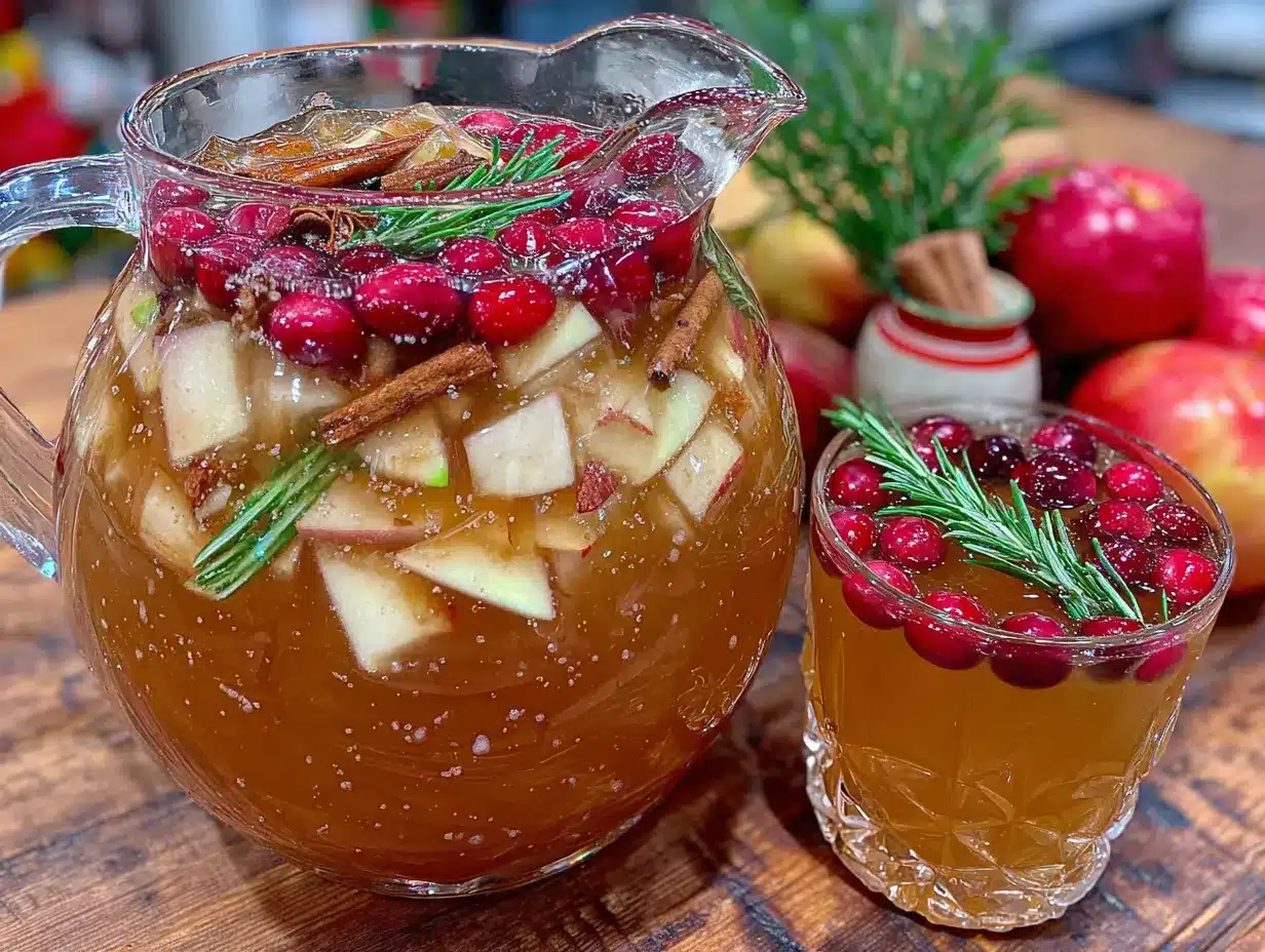 non-alcoholic apple cider sangria preparation steps