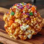 Salted caramel popcorn balls Halloween - featured image