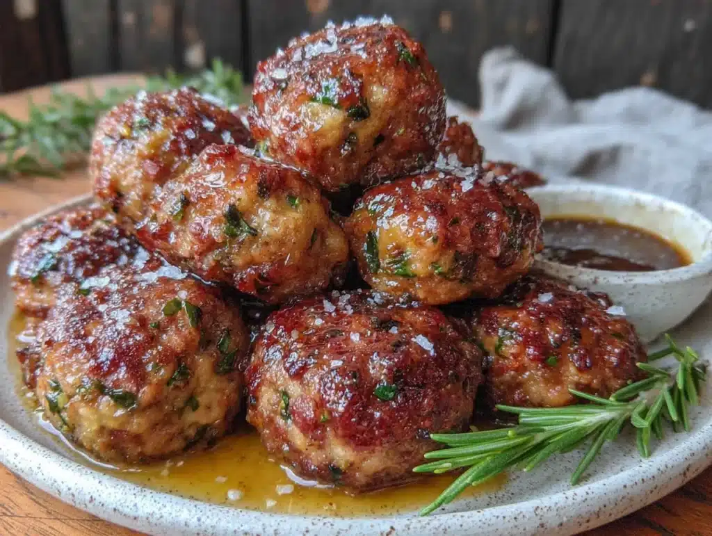 Sausage and Herb Stuffing Balls - featured image