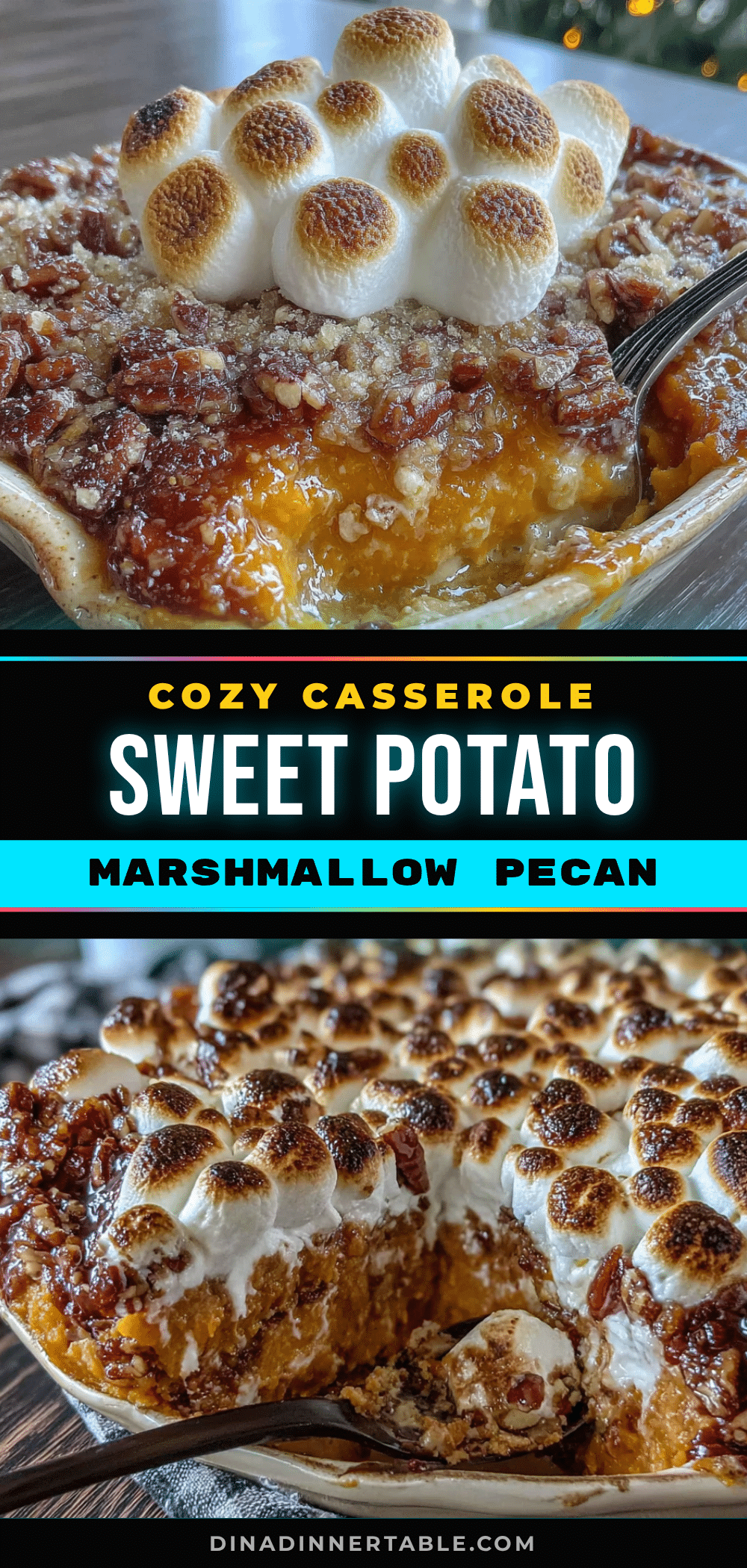 sweet potato casserole with marshmallow pecan streusel recipe