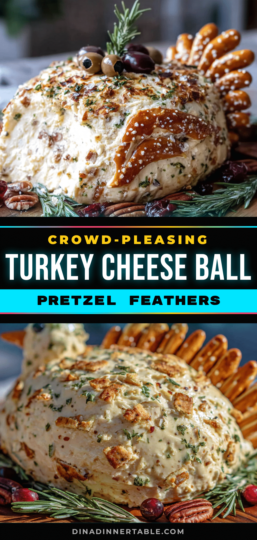 turkey-shaped cheese ball recipe
